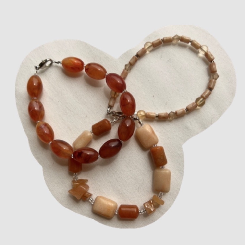 CRYSTAL Beaded Bracelet Set